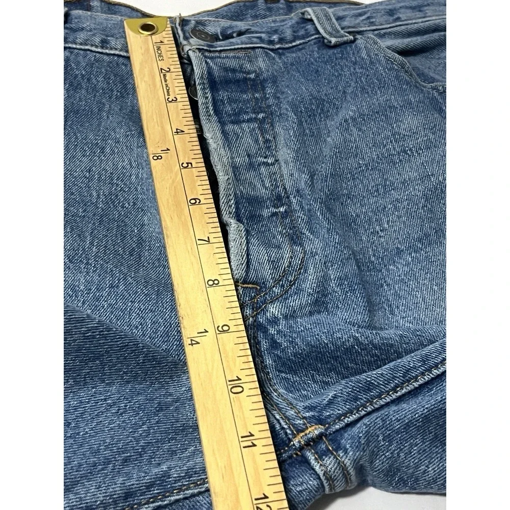 Levis 501 Original Fit Mens Blue Denim Jeans 34x34 Button Fly Straight Leg 06/04